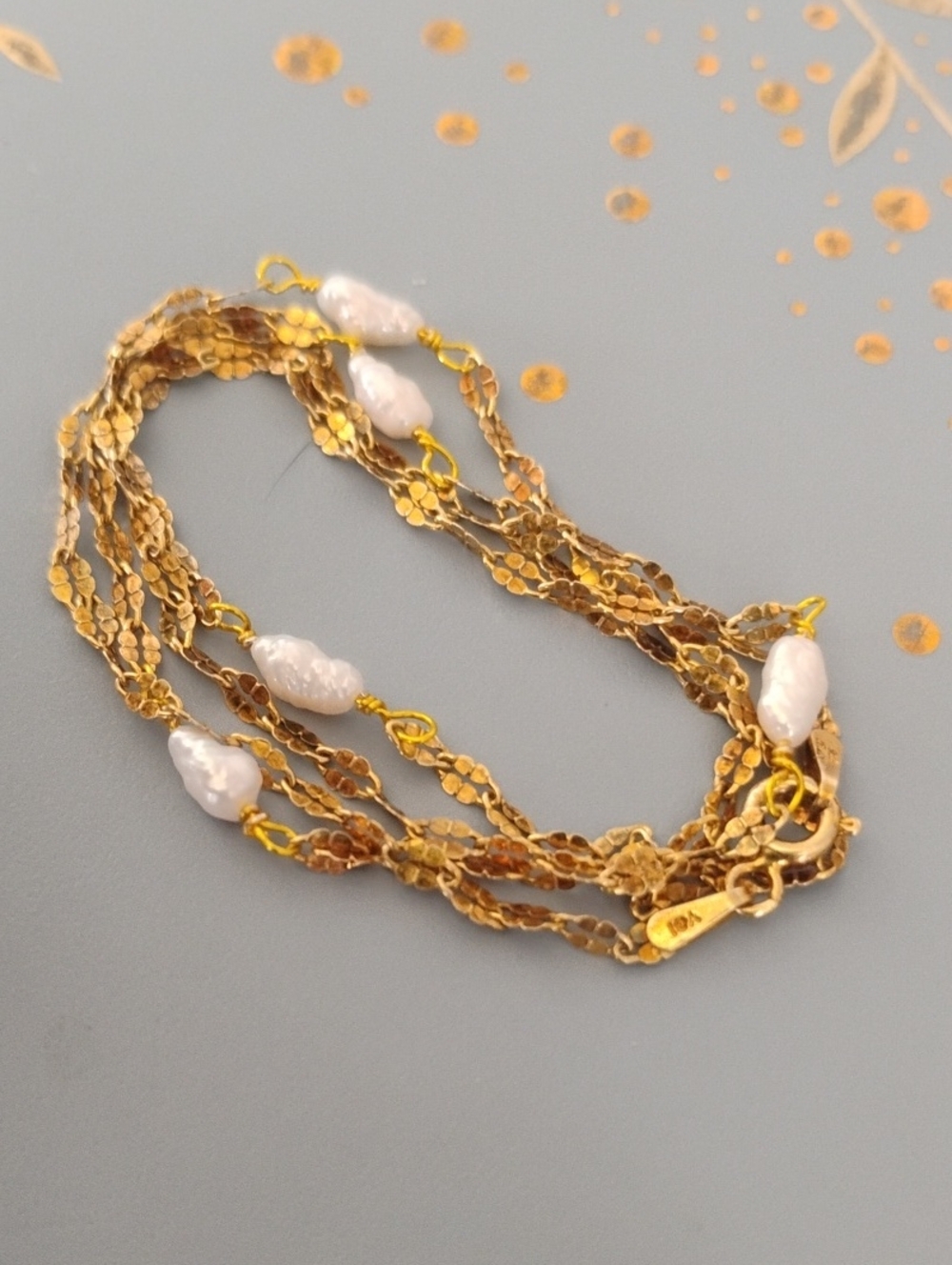 High Luster Japanese Rice Pearl Necklace